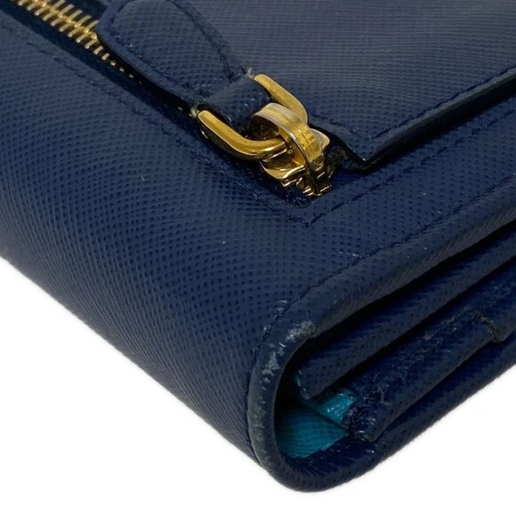 PRADA - Navy Saffiano Leather Long Wallet 198-071125 - Picture 5 of 9